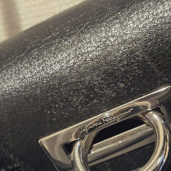 Salvatore Ferragamo black leather handbag - Picture 11 of 11